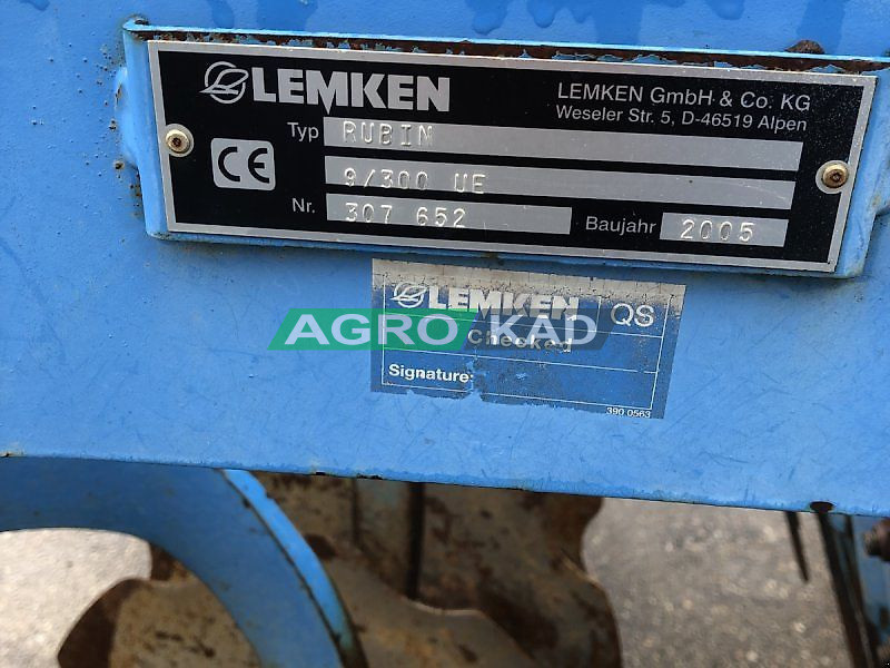 Agrokad Агрокад Дисковая борона Lemken Rubin 9/300 - фото 3 - Культиваторы,дисковые бороны,глубокорыхлители