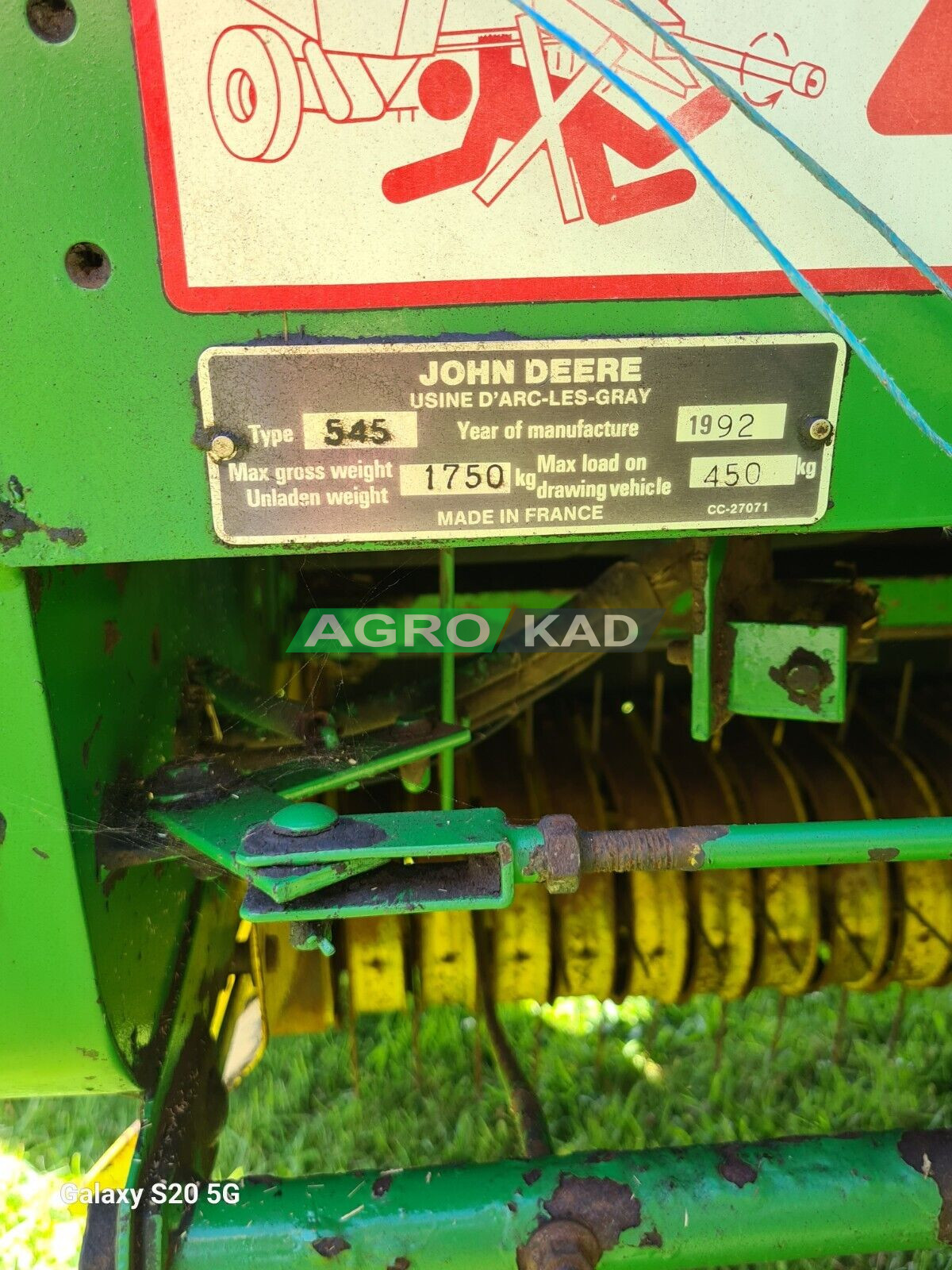 Agrokad Агрокад John deere 545 - фото 4 - baler